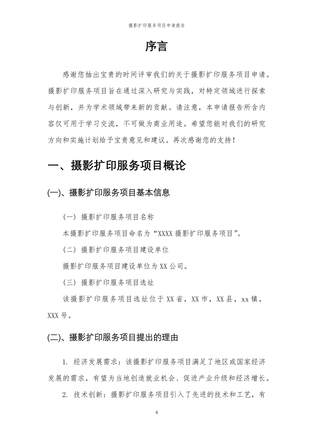 2025年摄影扩印服务项目申请报告